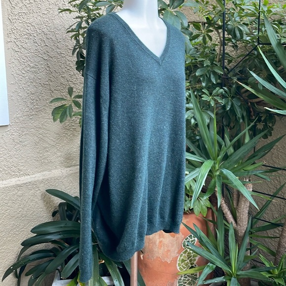 Dark teal Weatherproof wool/cashmere blend sweater - Picture 2 of 7